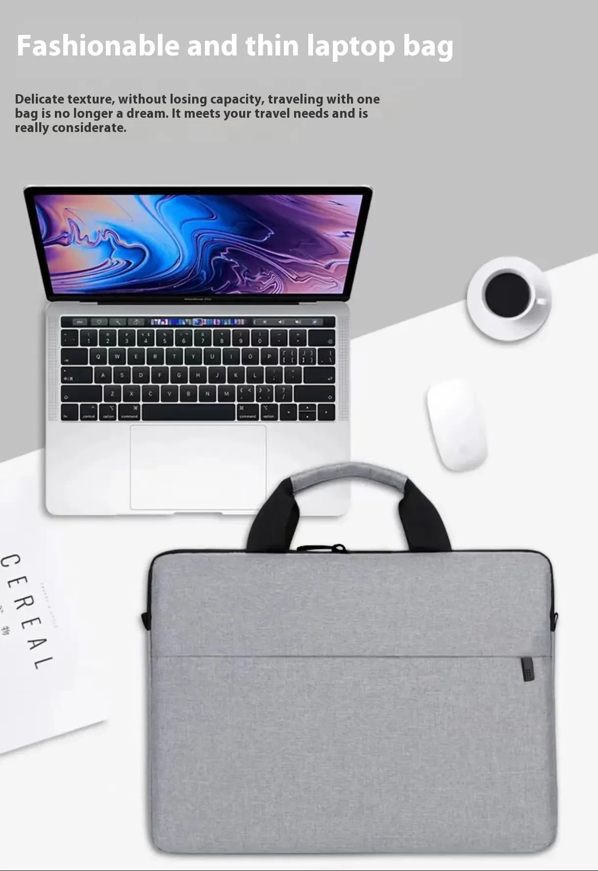 Lightweight Men's Laptop Bag With Inner Lining