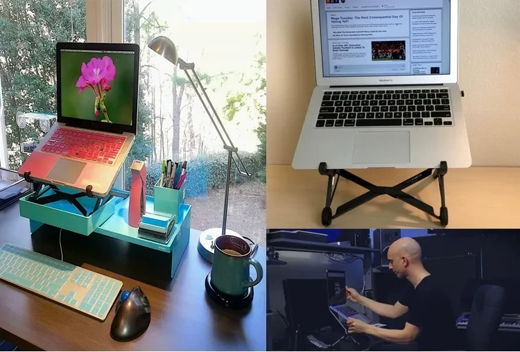 Lifting And Foldable Portable Desktop Computer Stand