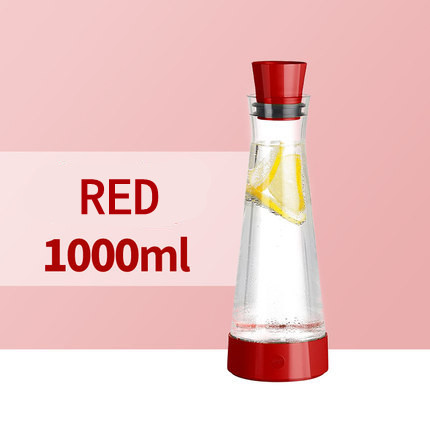 Household large capacity glass cold water bottle