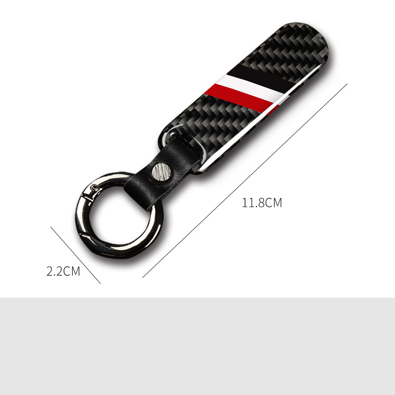Carbon fiber keychain