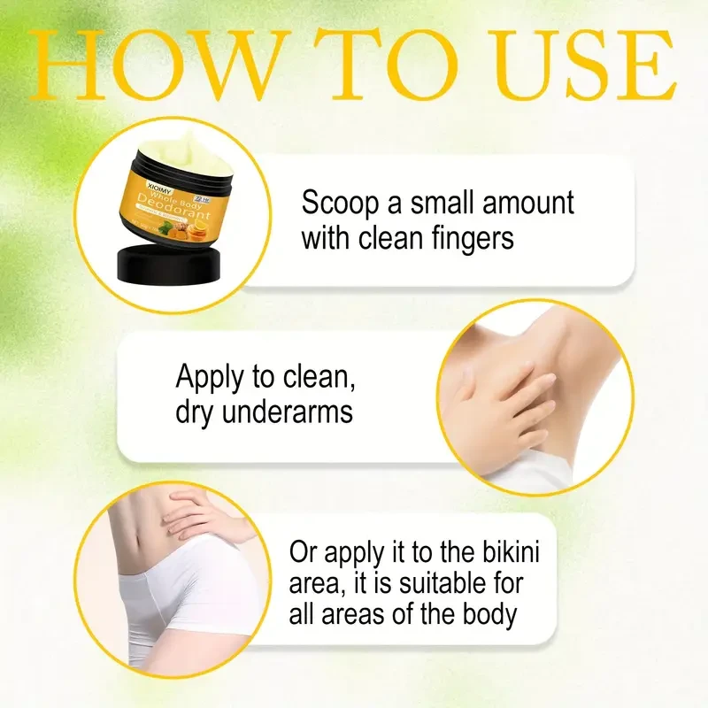 50g XIOIMY Turmeric Vitamin C Deodorant Cream