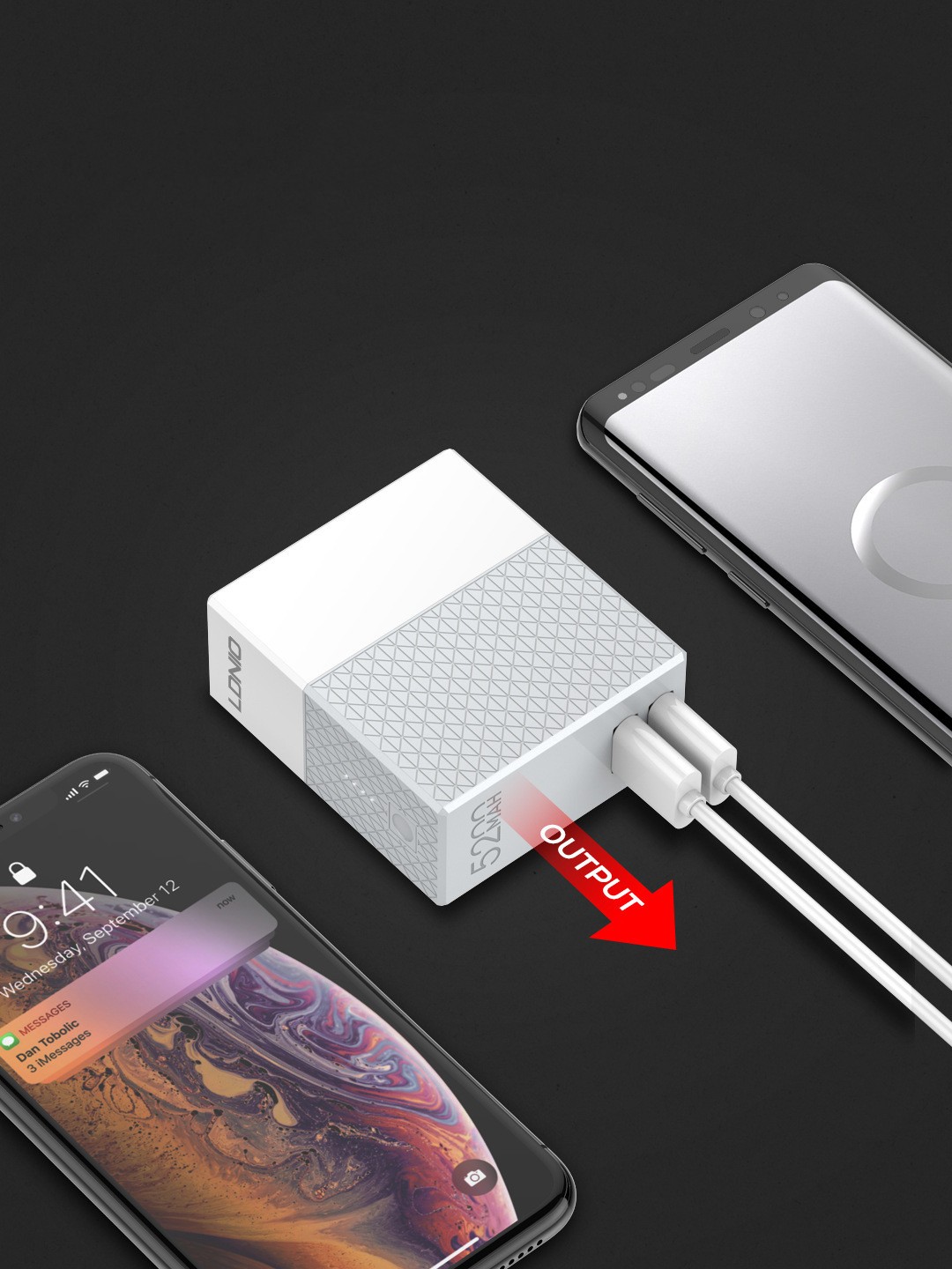 New Mobile Power Bank Charger Two In One power Bank Charger