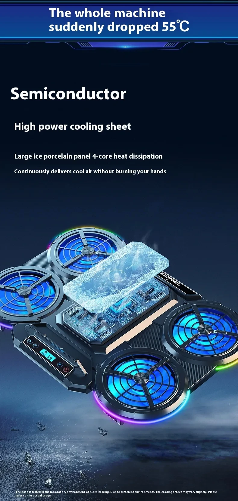 Notebook Play Speed Cooling 4-core Laptop Cooler