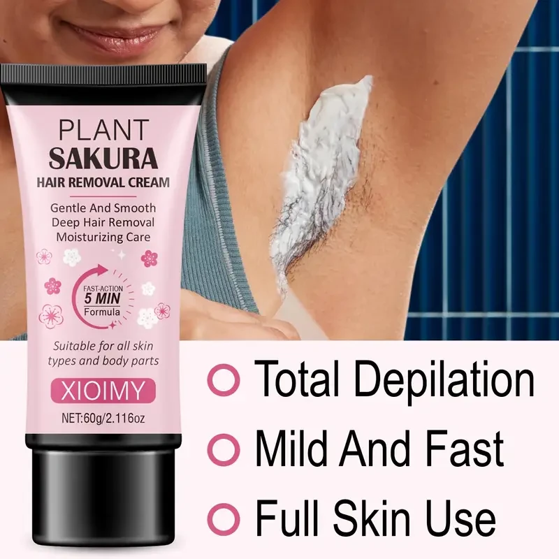 XIOIMY 60g Cherry Blossom Hair Removal Cream for Women