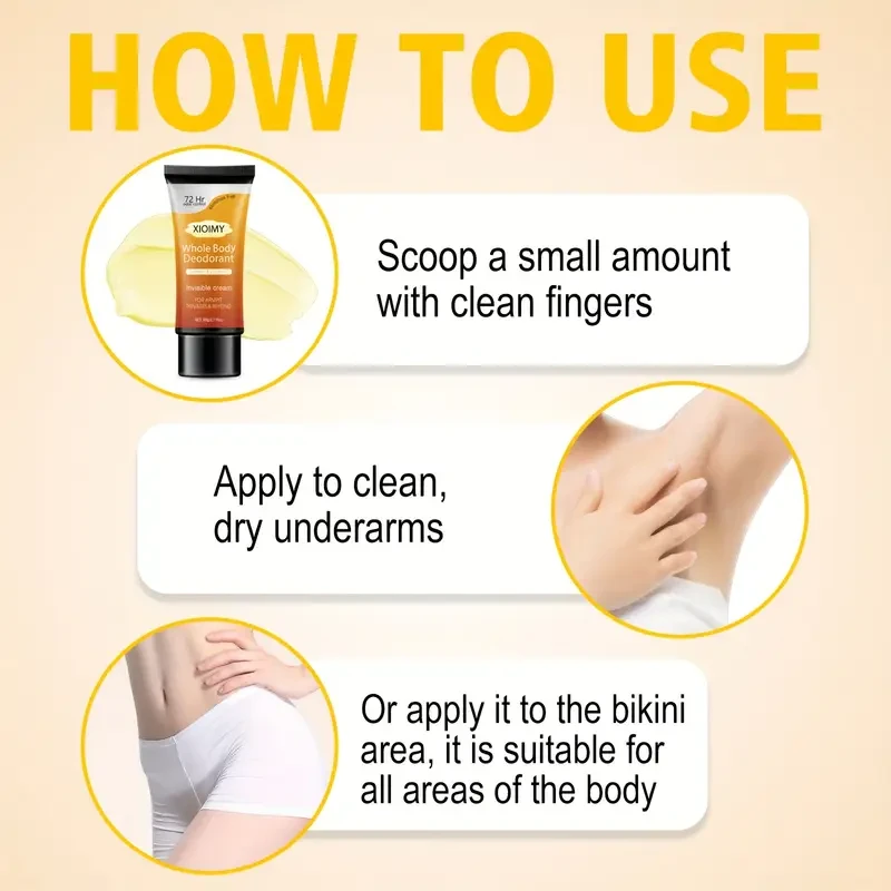 All-Over Deodorant with a Refreshing Ginger And Turmeric Scent