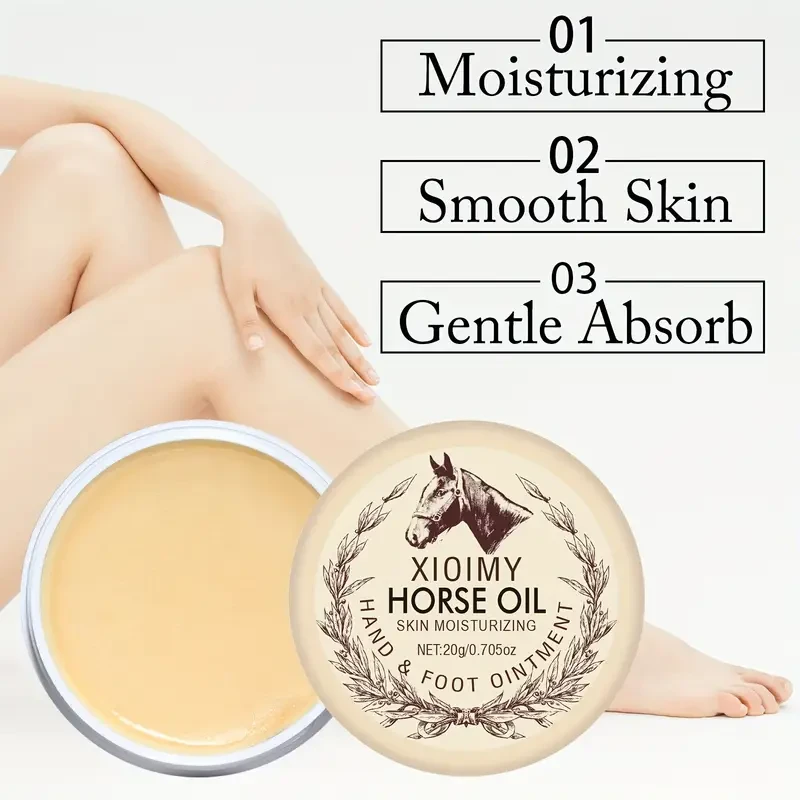 2pcs XIOIMY Horse Oil Hand & Foot Moisturizing Cream 20g Each