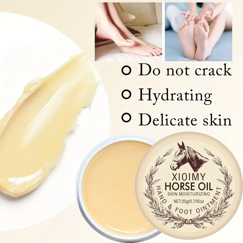 2pcs XIOIMY Horse Oil Hand & Foot Moisturizing Cream 20g Each