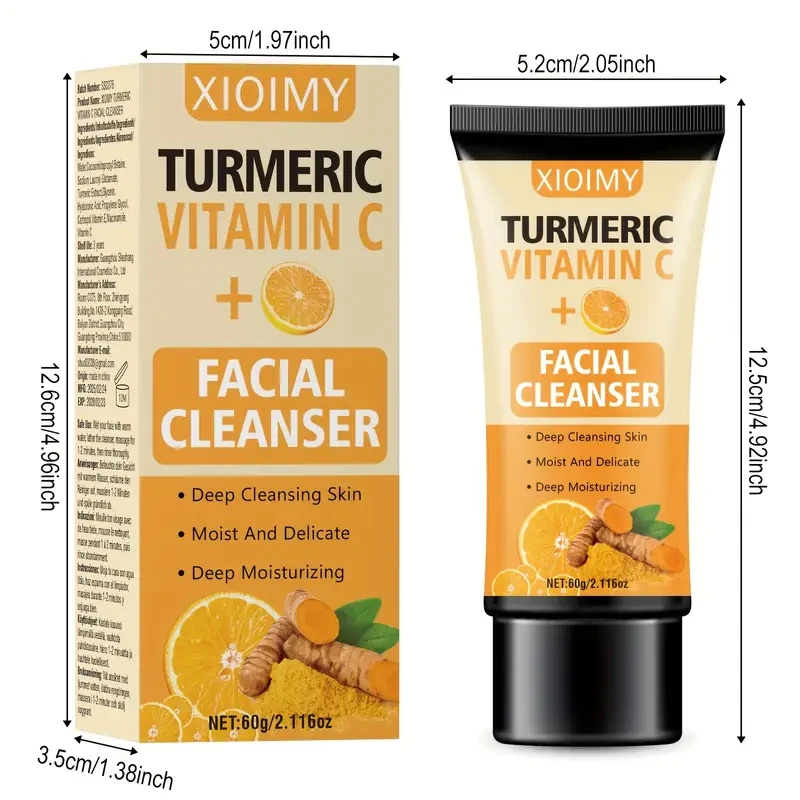 XIOIMY Turmeric Vitamin C Facial Cleanser - 60g