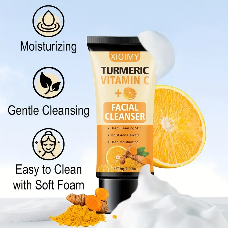 XIOIMY Turmeric Vitamin C Facial Cleanser - 60g