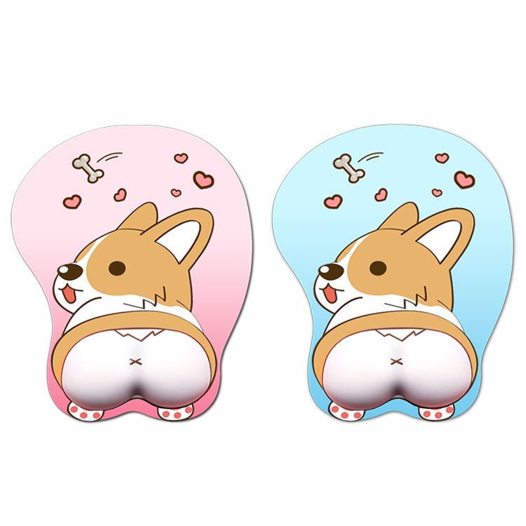 Keji dog dog mouse pad dog wrist pad cartoon creative pattern girl Keji PP silicone wristband
