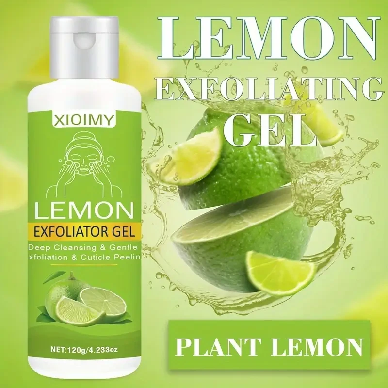 120g Lime Exfoliating Gel with Lemon, Aloe Vera, Rose & Glycerin