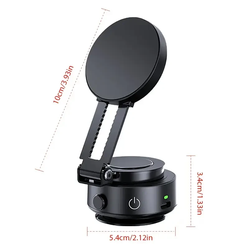 Vacuum Suction Magnetic Phone Holder  360 Rotation