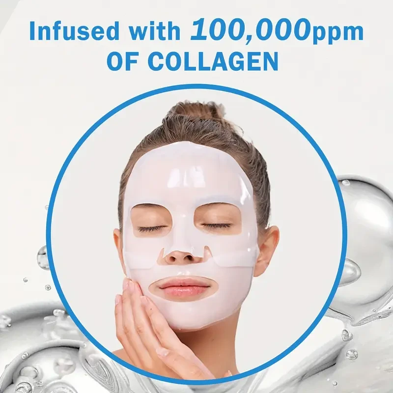 5pcs Biological Collagen Powerful Moisturizing Facial Mask