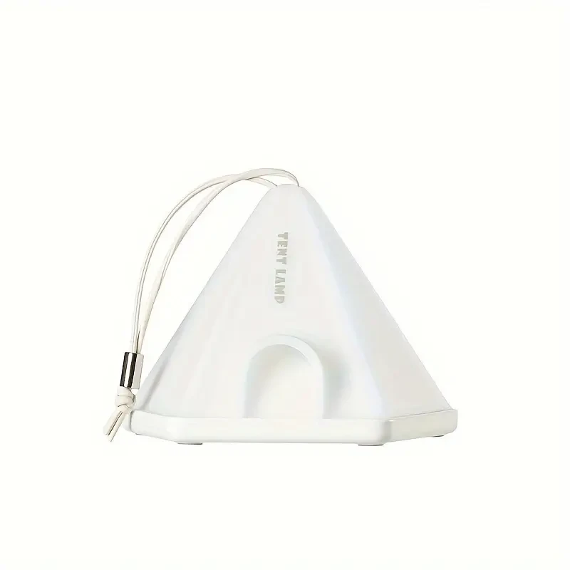 1pc Tent-Shaped LED Pendant Light  USB Rechargeable 1200mAh Lithium Battery, Multi-Mode Mood Lighting for Bedroom, Home, Office Decor, Desk & Scene Decoration