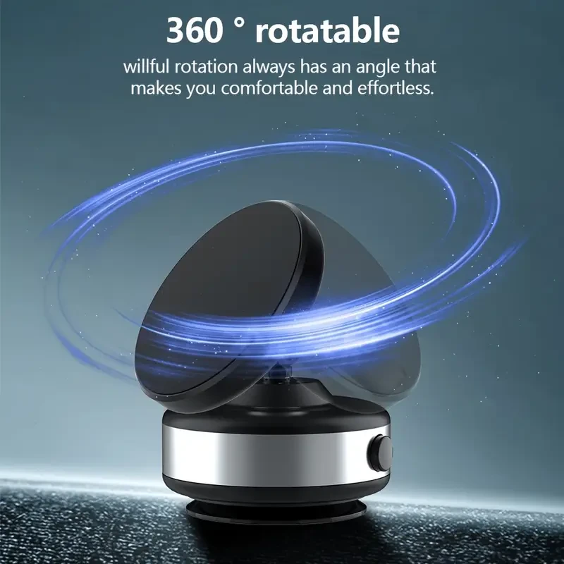 Electric Suction Cup Vacuum Magnetic Phone Holder 360