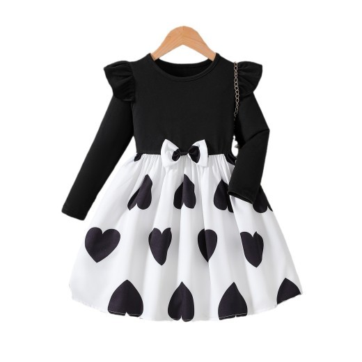 Children's Clothing Korean Fashion Long Sleeve Princess Dress
