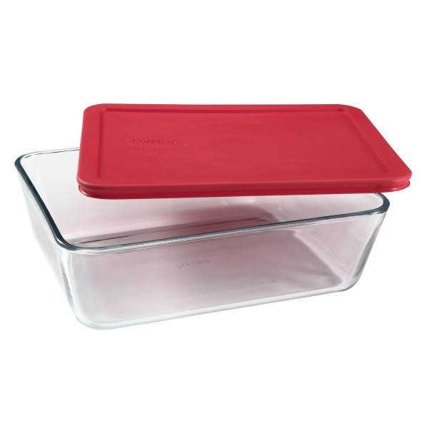 Simply Store 11 Cup Rectangle Container with Red Lid - Pyrex
