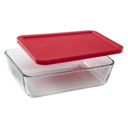 Simply Store 6 Cup Rectangle Container with Red Lid - Pyrex