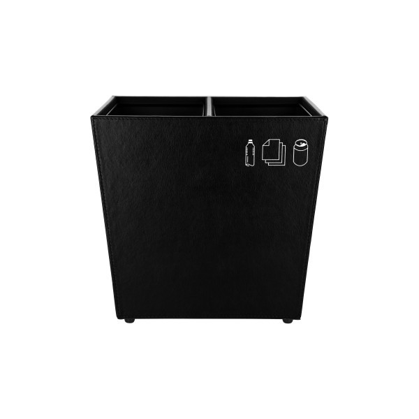 Recycle Waste Bin Black 2pc 3.8L  - Noble & Price