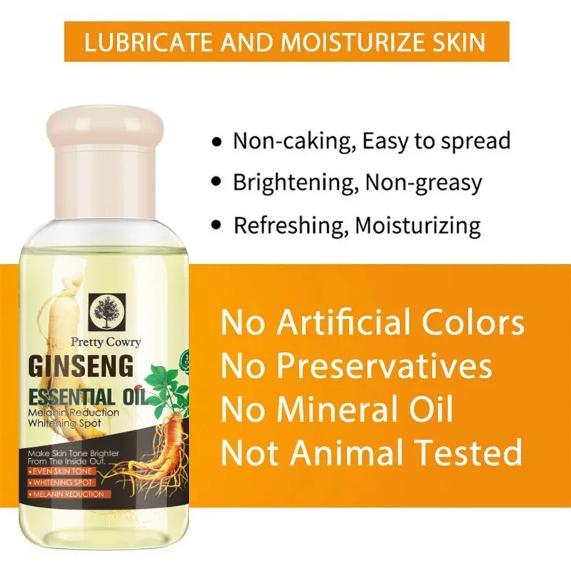 75ml Ginseng Face Oil  Firms & Smooths Skin, Reduces Fine Lines, Non-Greasy and Easy to Apply