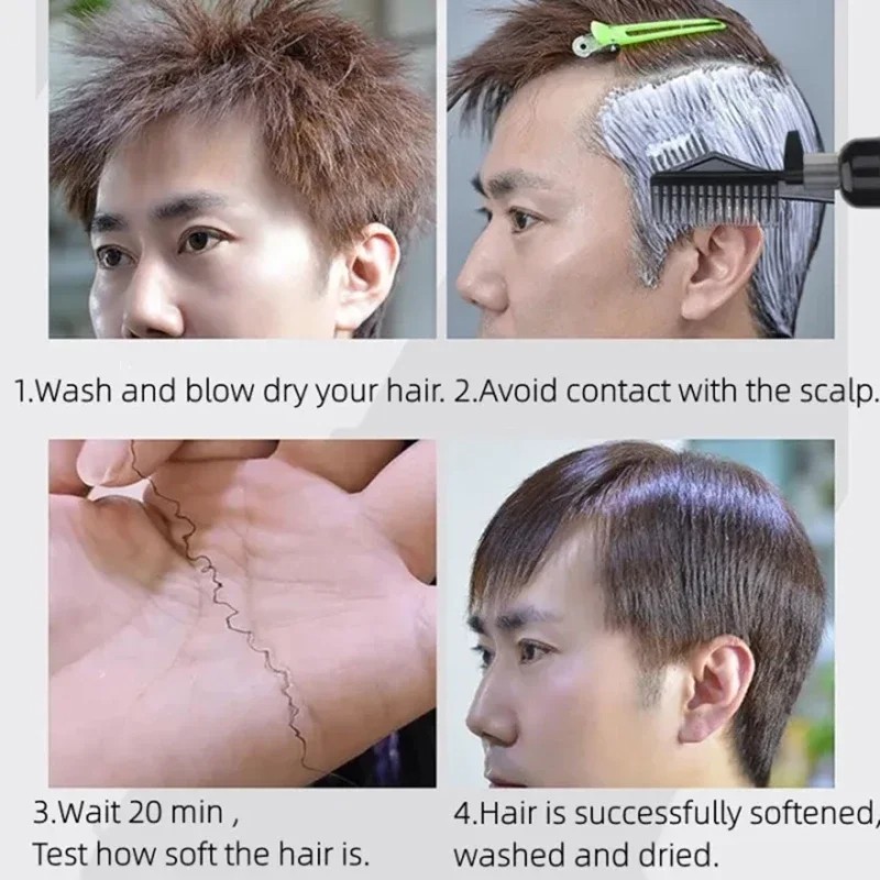 Hair Straightening Cream and Comb Set  Repair Hair Frizz, Beautiful Protein Smooth Care