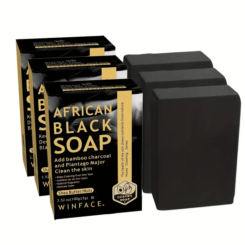 Winface African Black Soap Bars