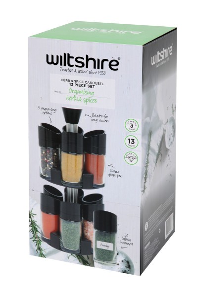 Salt n Pepper Spice Carousel 13 Piece - Wiltshire