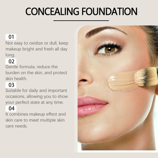 Concealing Foundation Moisturizing, Light And Long-lasting
