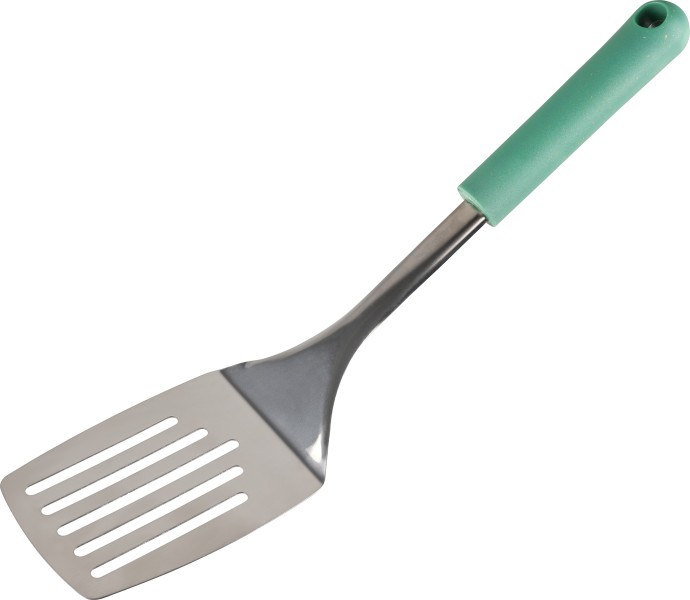 Eco Slotted Stainless Steel Turner - Pine