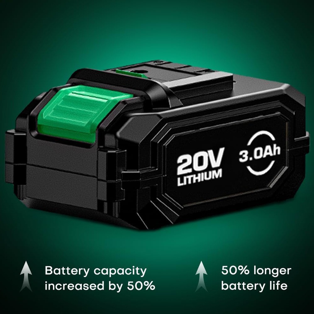 Cordless Impact Wrench 1/2", Premium Brake Stop, 3000 RPM & Max Torque 350 ft-lbs (475N.m), 7 Sockets & 3 Inch Extension Bar, 1/2 Impact Gun