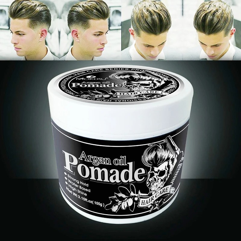 Mokeru 100g Natural Long Lasting Pomade Extra Strong Hold Hair Gel Wax for Men