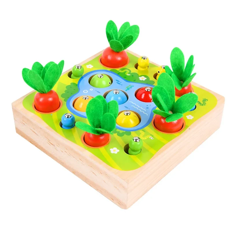 Children's Wooden Magnetic Fishing Educational Toy