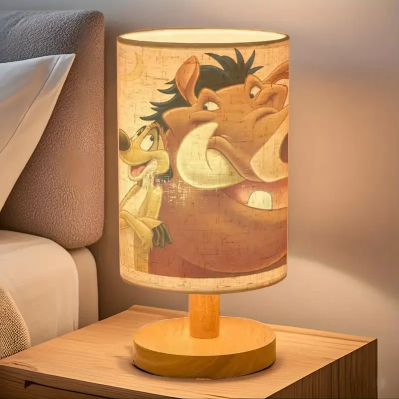Modern Cartoon Character Table Lamp with USB Power & Adjustable Lighting  Ideal for Bedroom, Living Room, and Gift Giving