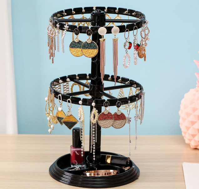 Rotating Earring Storage Rack Display Rack For Women's Earrings