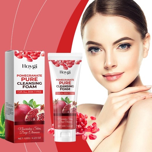 Pomegranate Pore Cutin Cleansing Skin Facial Cleanser Freshing And Moistrurizing Nourishing Not Tight