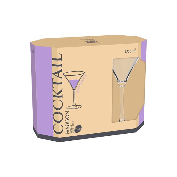 Eco Madison Cocktail Glass 285ml - Set 2 - Ocean