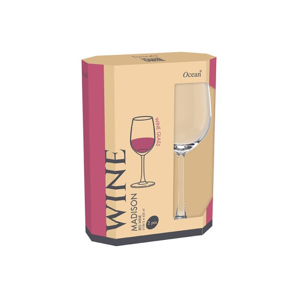 Eco Madison Red Wine Glass 425ml - Set 2  - Ocean
