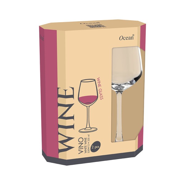 Eco Vino Red Wine Glass 470ml - Set 2  - Ocean