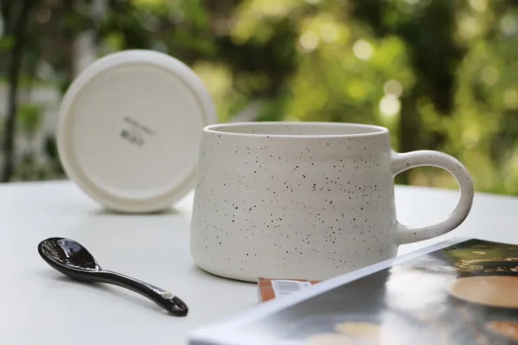 Copper potCeramic large capacity coffee cup