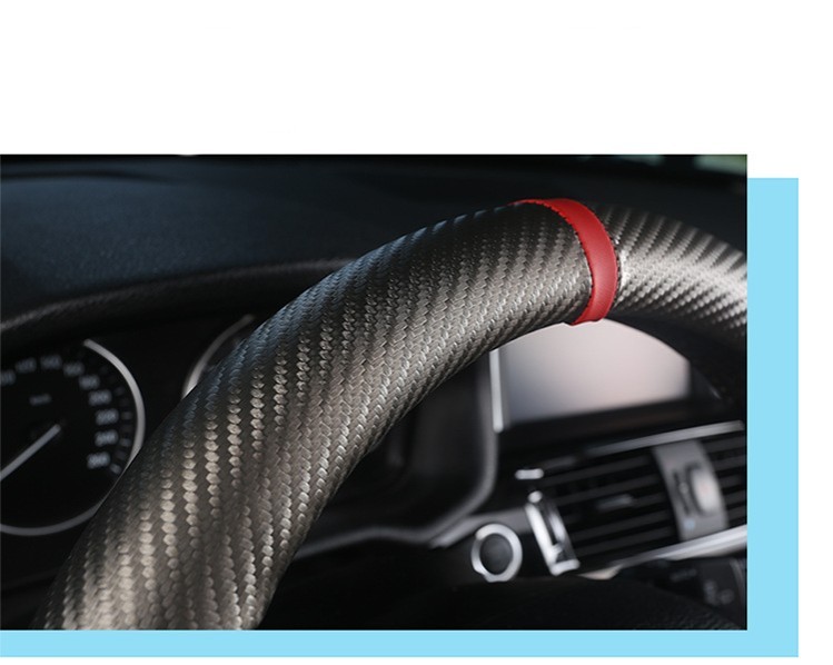 Carbon Fiber Leather Steering Wheel Cover