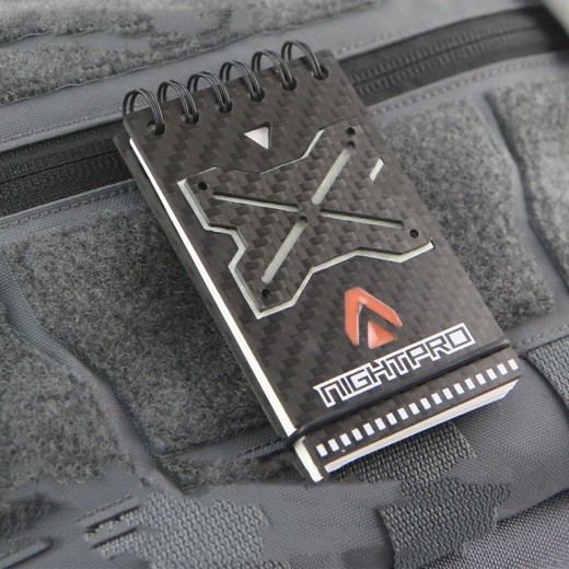 Outdoor Waterproof Luminous Reflective Carbon Fiber Notepad