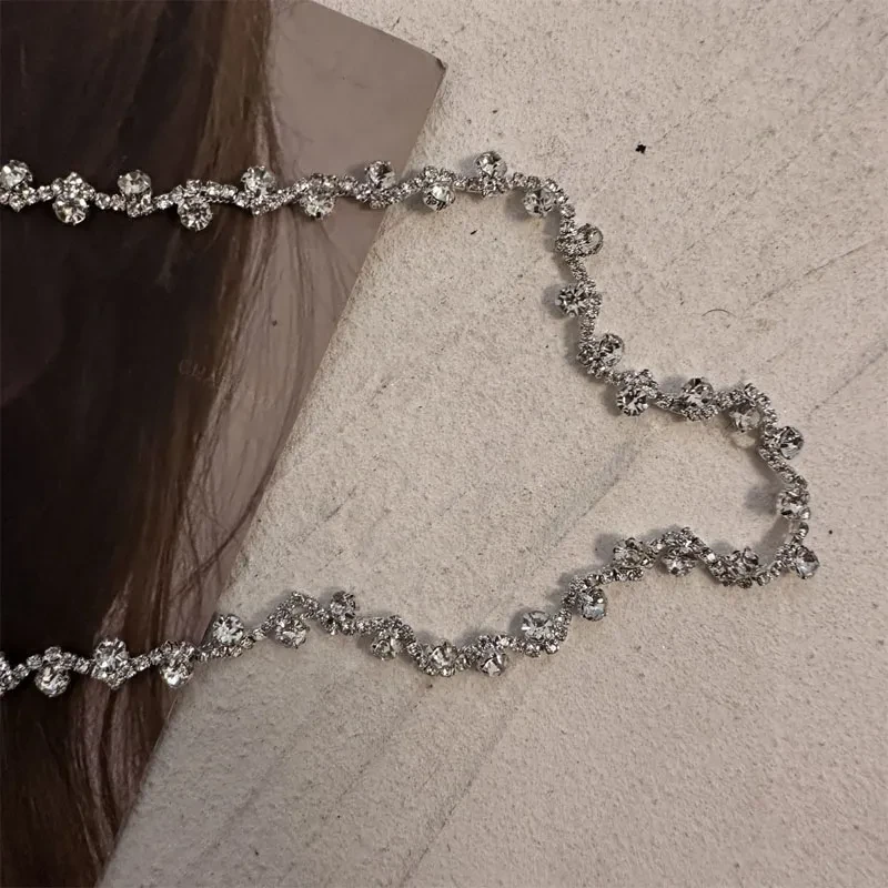 Light Luxury, High-end, Detachable Sparkling Diamond Collar Necklace