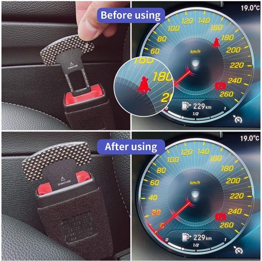 Carbon Fiber Aluminum Alloy Car Seat Belt Clip