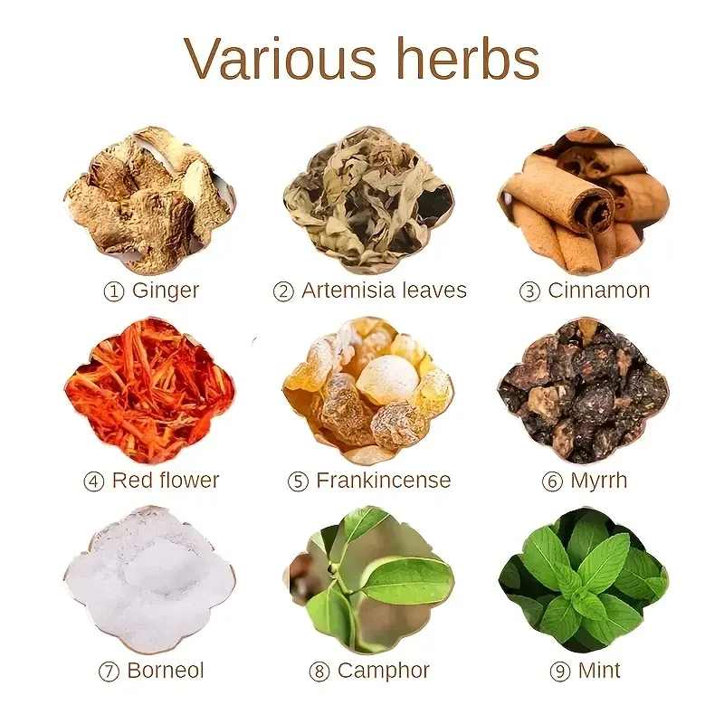 100pcs Ginger & Mugwort Moxibustion Patches