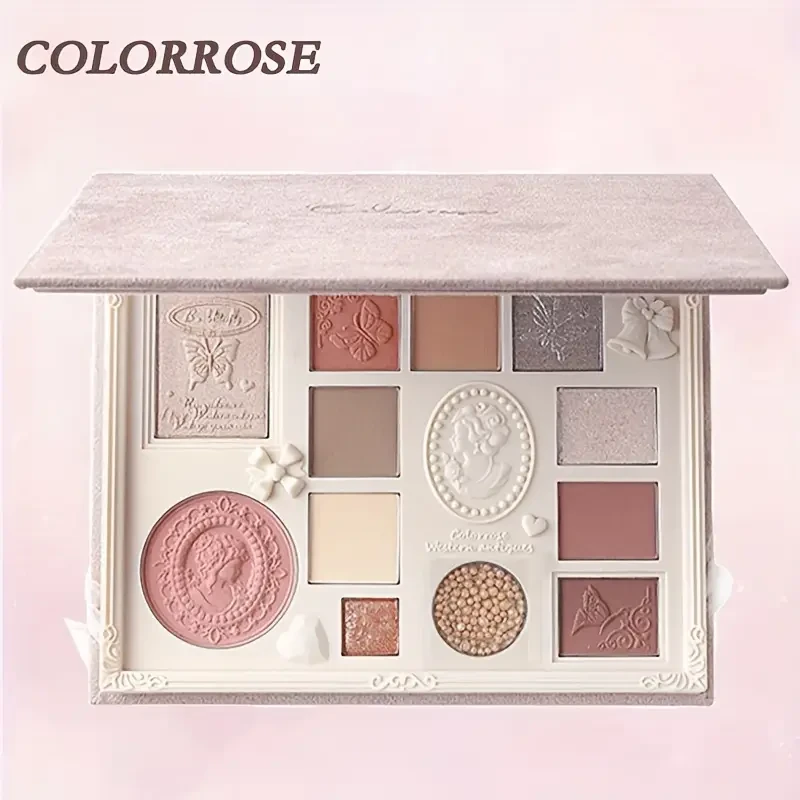 COLORROSE Matte & Shimmer Eyeshadow Palette with Mirror