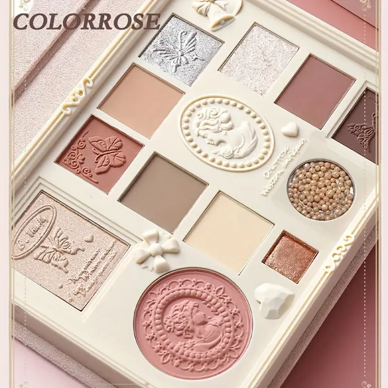 COLORROSE Matte & Shimmer Eyeshadow Palette with Mirror