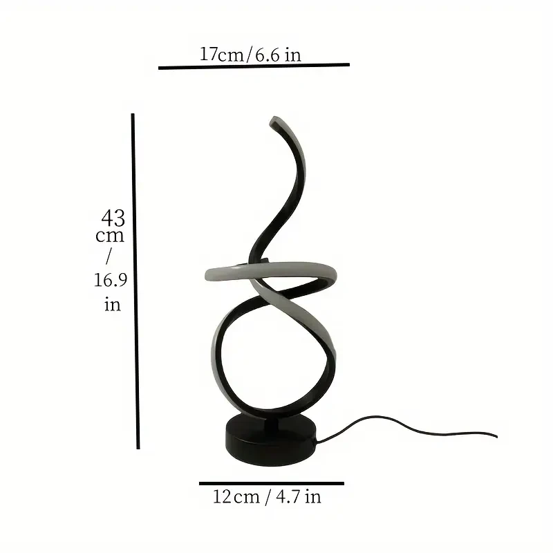 Modern LED Table Lamp | USB Powered | 3-Color Dimmable | Push Button Control | Adjustable Lighting | Metal Base & Shade | Compatible with Google Assistant