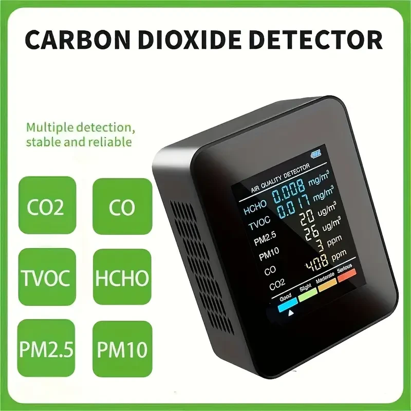 CO2 Monitor Air Quality Monitor Indoor PM 2.5 Detector