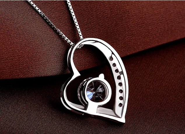 Zircon Love Pendant Women's Clavicle Chain