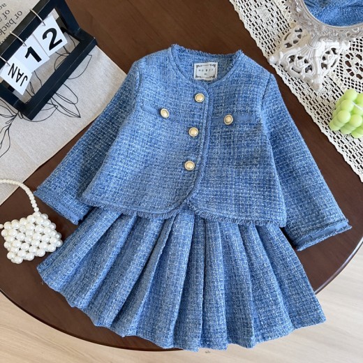 Western Style Fashionable Jacket Skirt New Two-piece Set